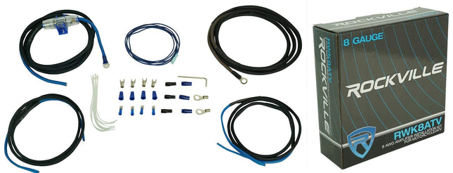 Rockville RWK8ATV 8 AWG OFC Copper Amp Installatio