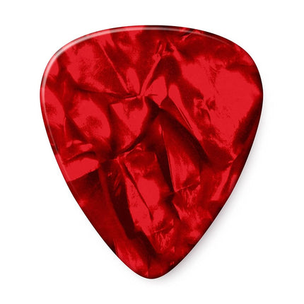 Dunlop 483R09HV Genuine Celluloid, Red Pearloid, Heavy, 72/Bag