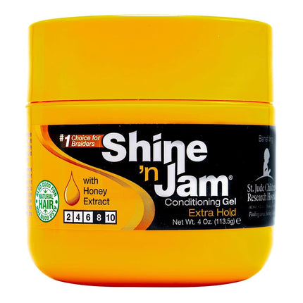 Ampro Extra Hold Shine'N Jam Conditioning Gel, 4 O