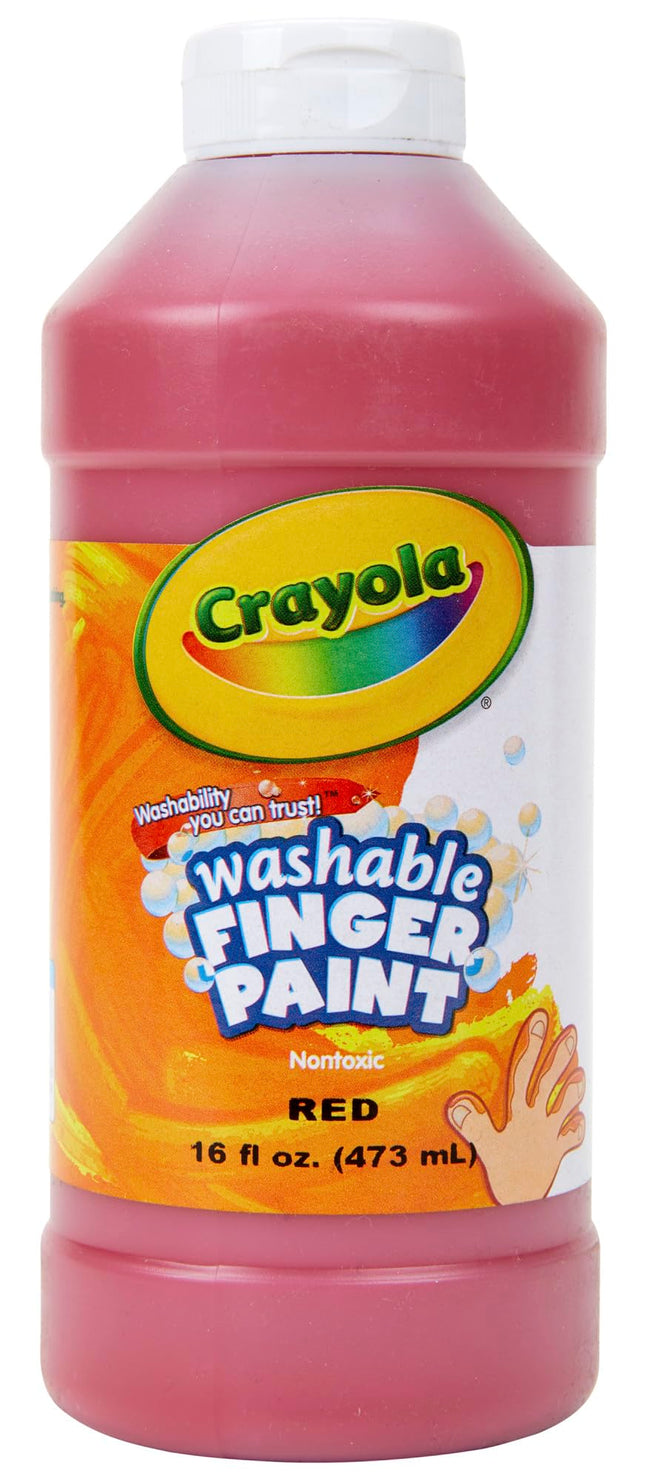 Washable Fingerpaint, Red, 16 oz