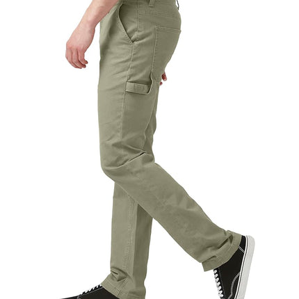 Buffalo David Bitton Men's Straight Six Carpenter Pant, Olive, 33W x 32L