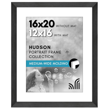 Americanflat 16x20 Poster Frame - Black Engineered