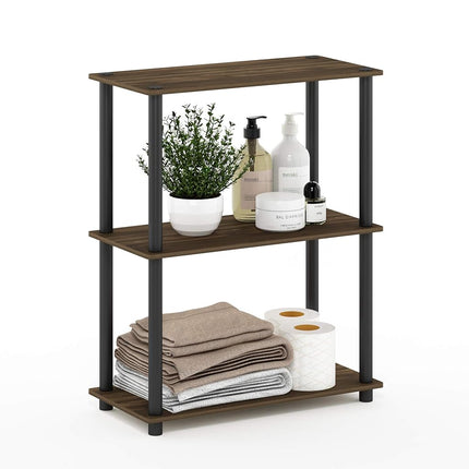 Furinno TURN-N-TUBE Storage Shelves, 3-Tier Book S