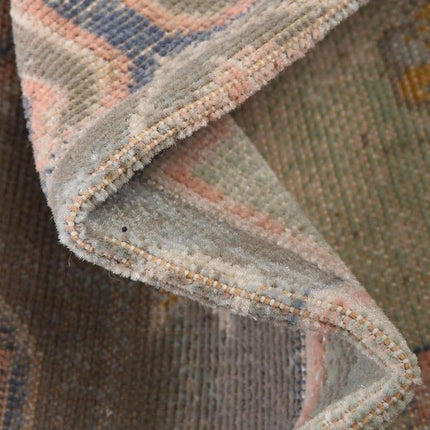 Unique Loom Whitney Collection Indoor Area Rug - Geneva (3' 3'' x 5' 3'' Oval, PinkBlue)