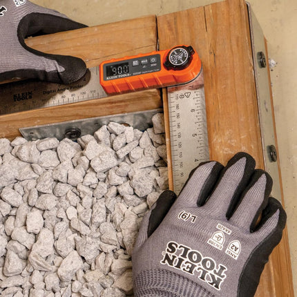Klein Tools 935DAF Buscador de ángulo digital, medidas de precisión, cálculo de ángulo de ingleteadora y diseño portátil