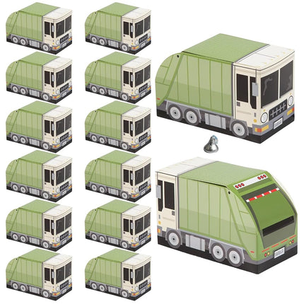 Fun Express 7" x 4 1/4" Garbage Critters Garbage Truck Favor Boxes - 12 Piece