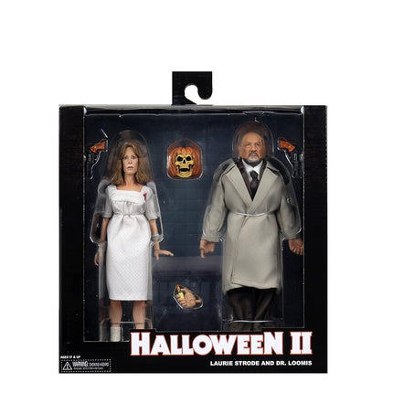 NECA - Halloween 2 Doctor Loomis & Laurie Strode 8In Retro ActionFigure 2Pk