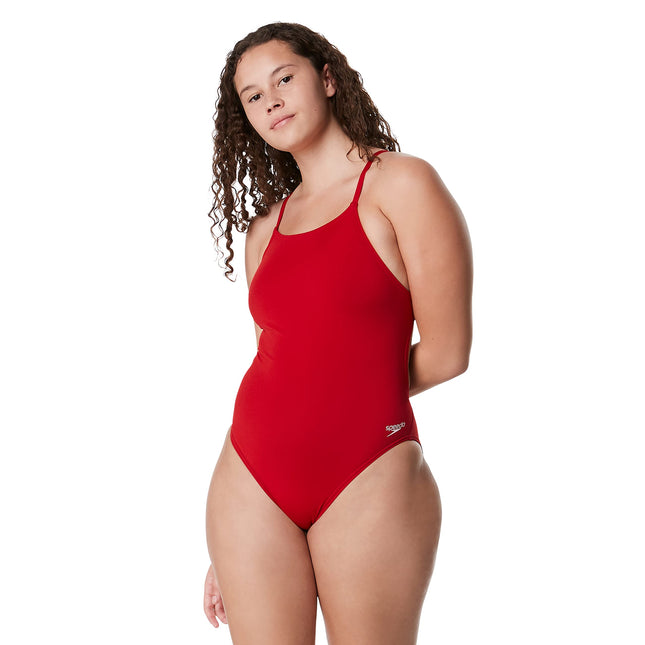 Speedo Women's Swimsuit One Piece Endurance+ Strap