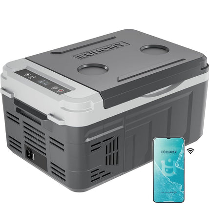 EUHOMY 12 Volt Refrigerator, 11 Quart (10L) Compre