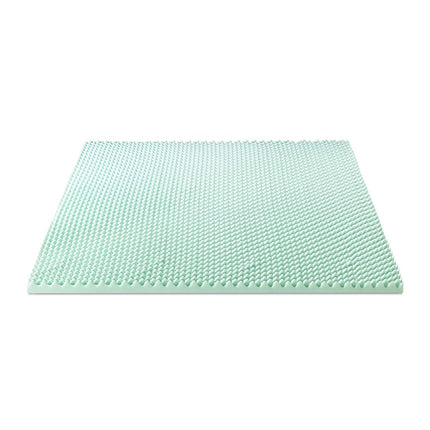 Surmatelas en mousse à mémoire de forme Best Price Mattress 2 pouces à alvéoles avec infusion d'Aloès apaisante, certifié CertiPUR-US, Grand Lit