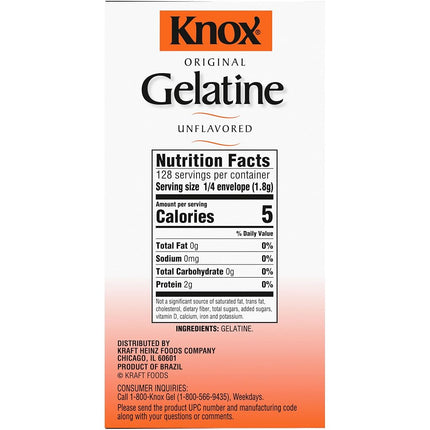 Knox Original Unflavoured Gelatine 32 Envelopes 226g