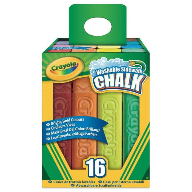 Washable Sidewalk Chalk, Pack of 16