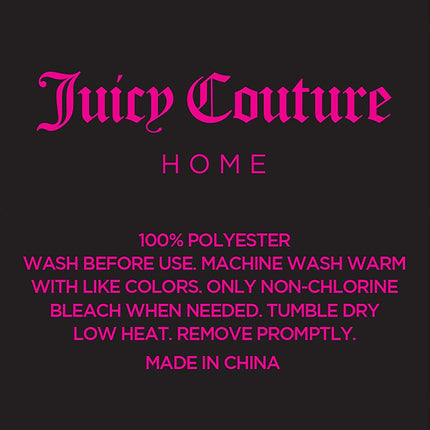 Juicy Couture King Size Satin Bed Sheet Set, Deep Pocket Silky Satin King Sheet Set with 1 Fitted Sheet, 1 Flat Sheet and 2 Pillow Case, Wrinkle Resistant and Anti Pilling Satin Bed Sheets - Black