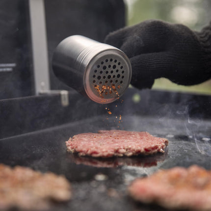 Weber 3400061 Juego para hacer smashed burgers, Acero inoxidable