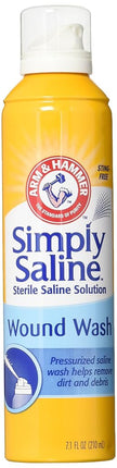 Arm & Hammer Simply Saline Solution Nettoyante pour Plaies Aide à Éliminer la Saleté et les Débris, 210 ml (Lot de 4)