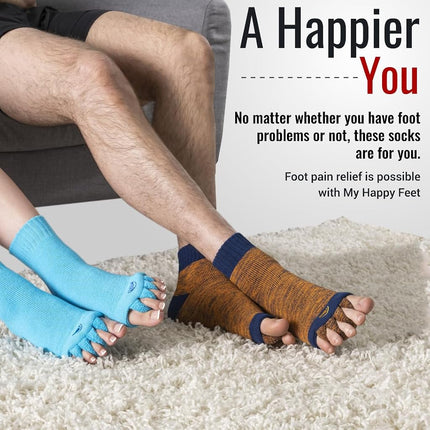 My Happy Feet The Original Foot Alignment Socks MULTICOLOR S