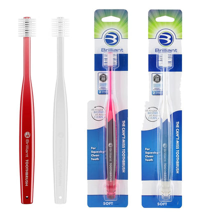 Brilliant Soft Toothbrush for Adults - with Over 1