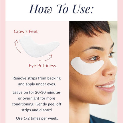 DHC Revitalizing Moisture Strips: Eyes (2 Count), Gel Strip Masks, 6 Applications Each