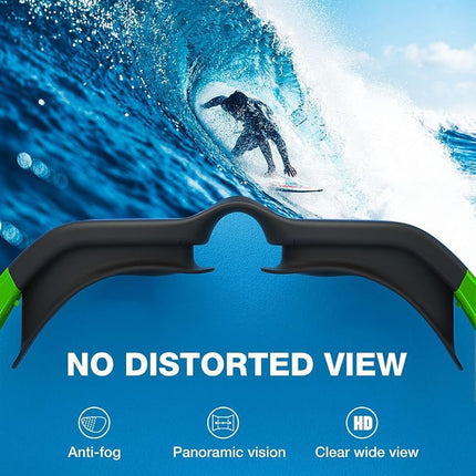 ZIONOR Swim Goggles, G1 Polarized Swimming Goggles UV Protection Leakproof Anti-fog Adjustable Strap for Adult Men Women (Polarized Mirror Silver Lens)