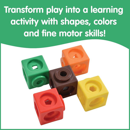 edxeducation Maths Cubes, Set of 100, 10 Colours