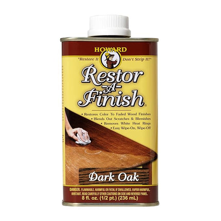 Howard Restor-A-Finish Dark Oak RF7008 Restore the Original Finish on Wooden Furniture 236ml
