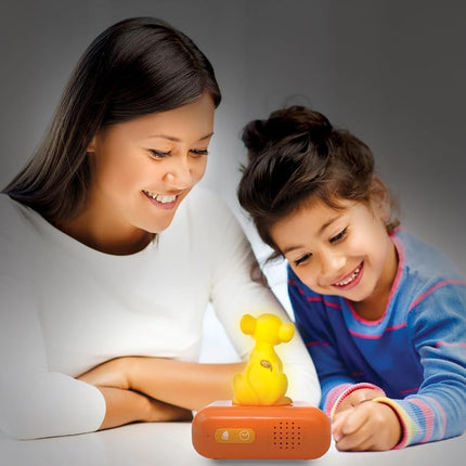 LEXIBOOK, Disney The Simba Lion King Alarm Clock with Night Light, Sounds and Melodies, Backlit LCD Display, Luminous, Snooze, Yellow/Orange, RL800AN