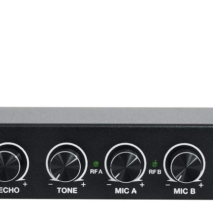 Rockville RKI65BT Interface Microphones Karaoké Sans Fil Double UHF+Bluetooth, Noir