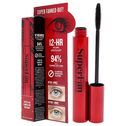 SmashBox Super Fan Mascara - Black For Women 0.33 oz Mascara