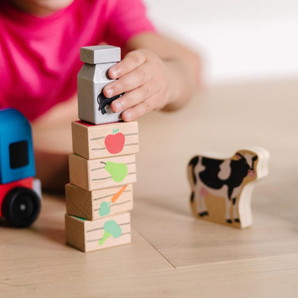 MELARQT Melissa & Doug Wooden Farm Train Toy Set (E-Commerce Packaging)