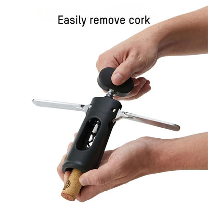 Metrokane Rabbit - Wing Corkscrew - with Non-Stick Spiral Dishwasher Safe 5-Year Warranty - 20cm Length