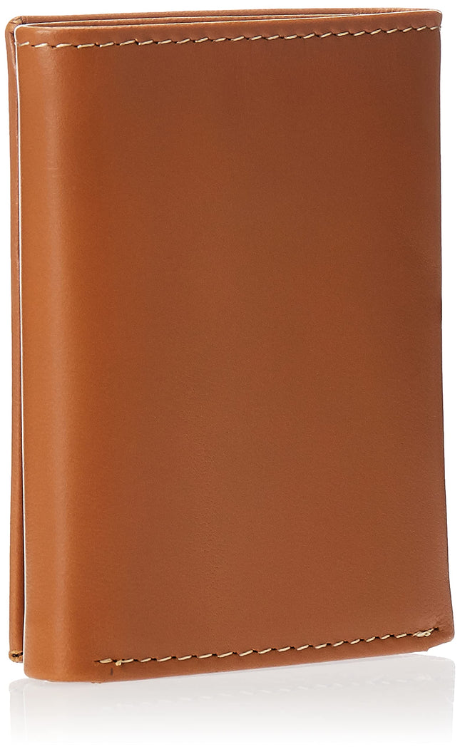 Portefeuille en cuir à trois volets Timberland pour homme avec fenêtre d'identification, Fauve (Cloudy), Taille unique