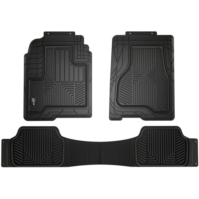 SMART FIT 79930 3-Piece Black Rubber Truck Floor M