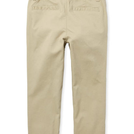 The Children's Place Baby Girls' and Toddler Skinny Chino Pants, Sandy 2-Pack, 4T