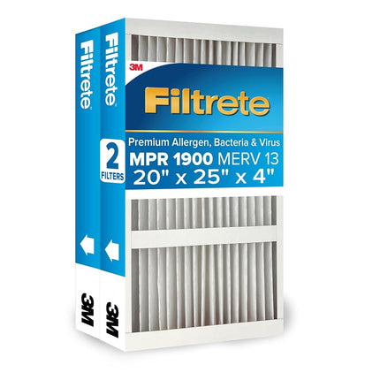 Filtrete 20x25x4 AC Furnace Air Filter, MERV 13, M