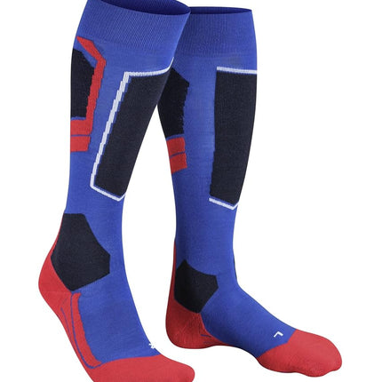 FALKE Mens Sk4 Advanced M Kh Wool Warm Thin Skiing Socks, Blue Olympic 6940-O, 9.5-10.5 EU