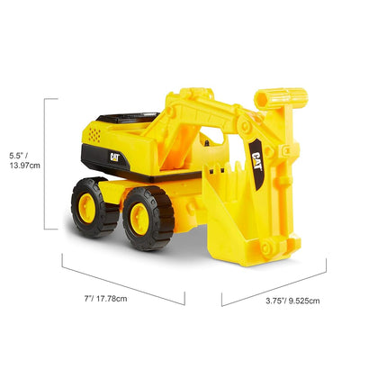 Caterpillar 82360 Construction Vehicles Mini Crew 3 Pack-Dump Truck, Wheel Loader, & Excavator, Yellow