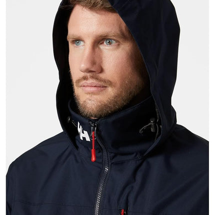 Helly Hansen Men's Crew Hooded Jacket 2.0, Navy, XL