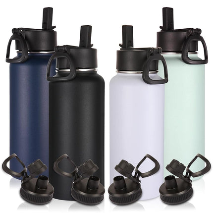 Volhoply 32 oz Insulated Water Bottles Bulk 4 Pack