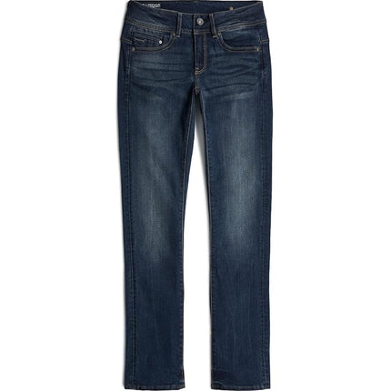 G-STAR Women's Midge Saddle Straight Jeans, Blue (dk Aged D02153-6553-89), 30W / 36L