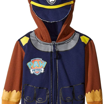 Nickelodeon Little Boys' Paw Patrol Chase Toddler Costume Hoodie, Navy, 3T