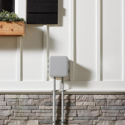 Moen Gray Outdoor Enclosure for Moen Smart Sprinkler Controller, Durable Water-Tight Box, WIACC001G1USA