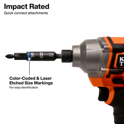 Klein Tools 32500HD Multi-Bit Screwdriver/Nut Driver, Impact Rated 11-in-1 Tool with Phillips, Slotted, Square and Torx Tips