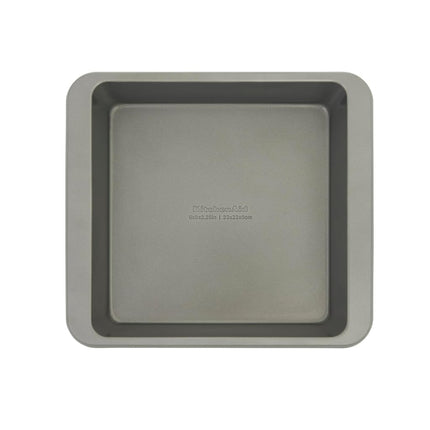 KitchenAid 9in Nonstick Aluminized Steel Square Cake Pan, Contour Silver