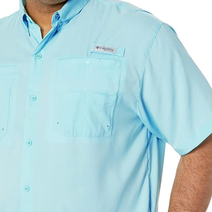 Chemise manches courtes Tamiami II grande taille pour homme Columbia, Gulf Stream, 2TG, Gulf Stream, 2XT