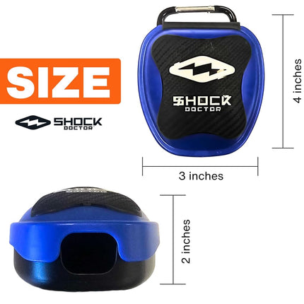 Shock Doctor Unisex's Case Mouthguard, Blue, One Size