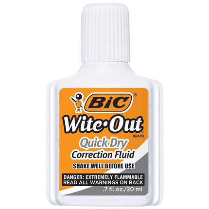 BICWOFQD12WE - BIC Wite-Out Quick Dry Correction Fluid