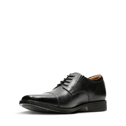 Clarks Men's Tilden Cap, Black Leat, 11.5 W