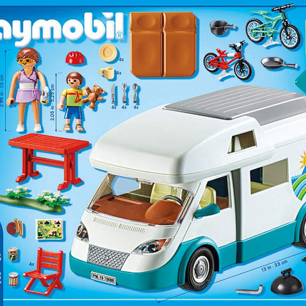 Playmobil 70088 Family Camper 135 Pieces Camping Playset for Ages 4+