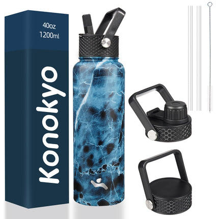 Konokyo 40oz Insulated Water Bottle Sport Stainles