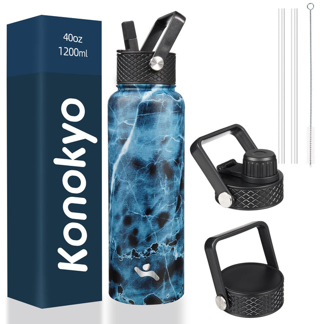 Konokyo 40oz Insulated Water Bottle Sport Stainles